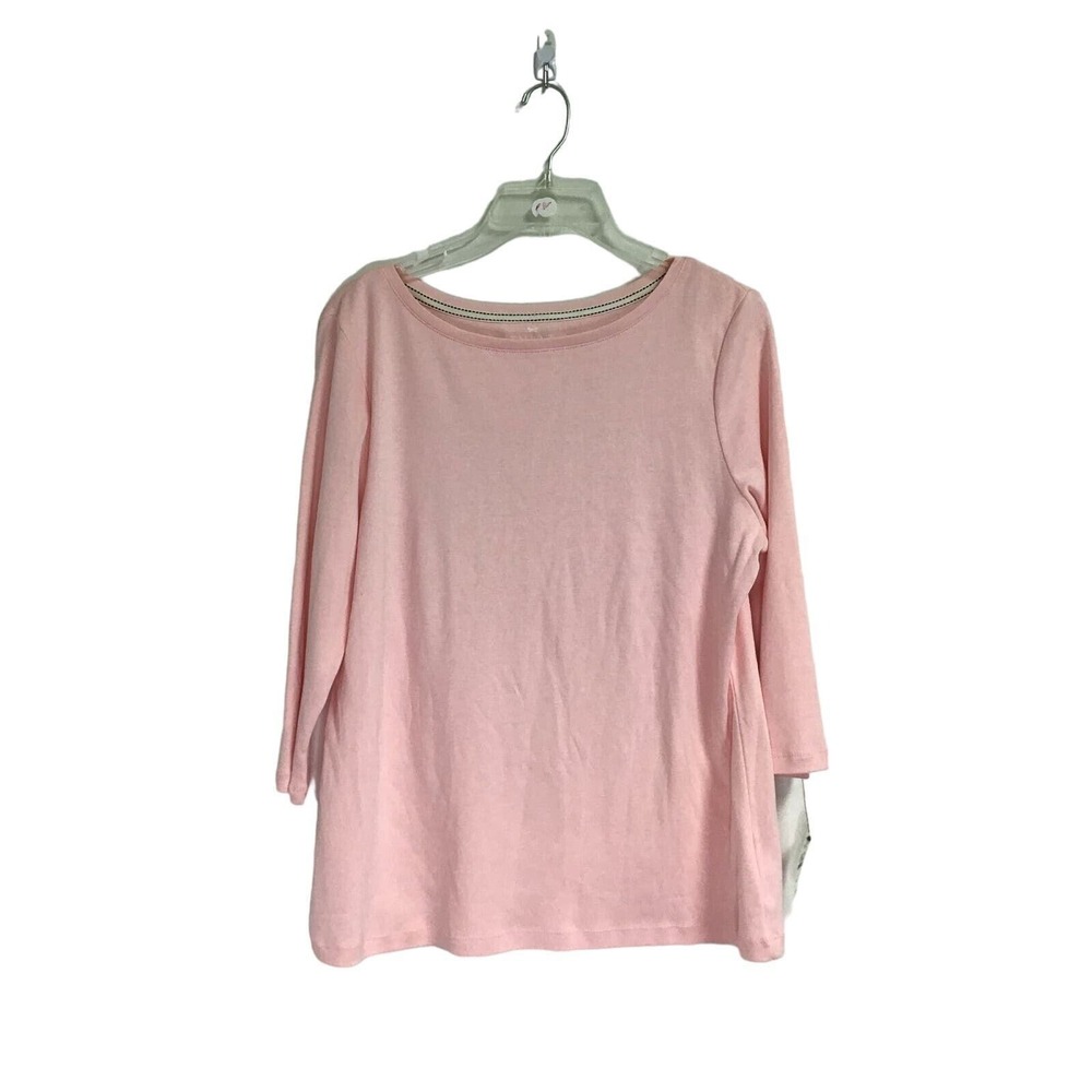 Talbots Petites Pink Half-Sleeve‎ Shirt Size XLp